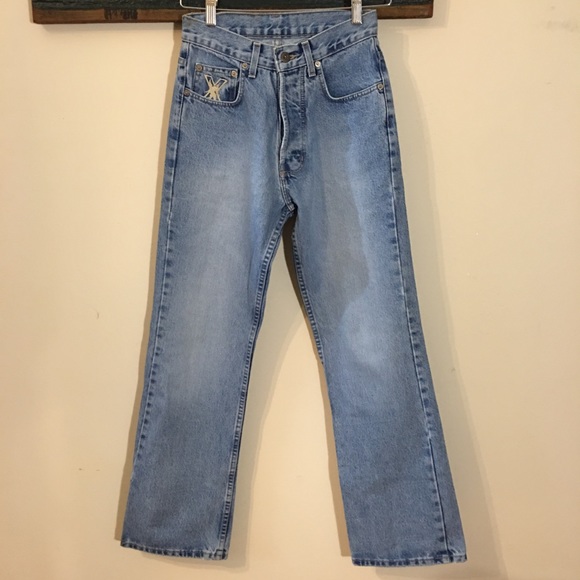 Vintage Manager High Waisted Light Wash Straight Leg Jeans Size 26 - Picture 2 of 14